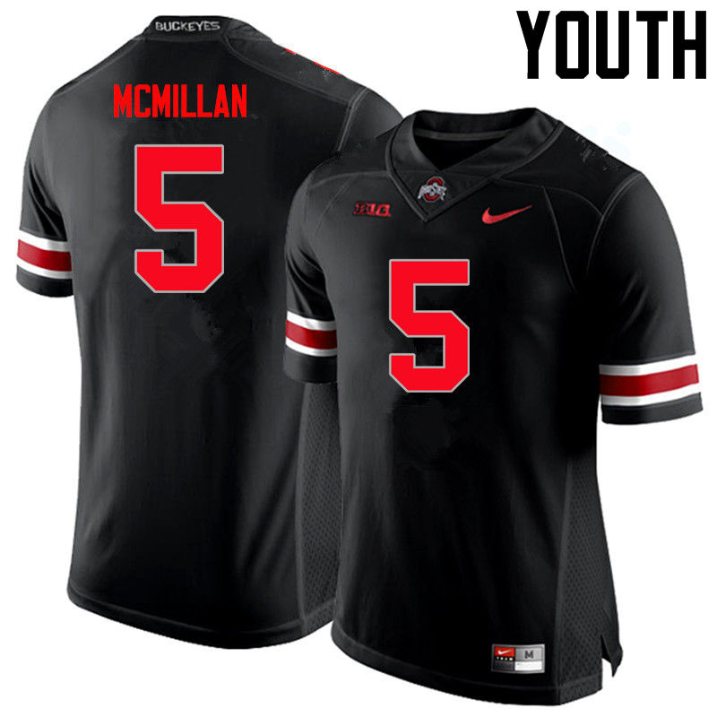 Youth Ohio State Buckeyes #5 Raekwon McMillan Black Limited College Stitched Football Jersey 23OK040SS